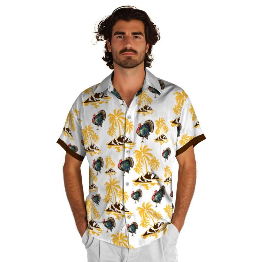 Turkey Palm Island Graphic Hawaiian Shirt New Arrival