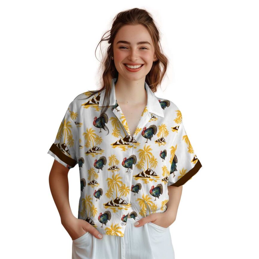 Turkey Palm Island Graphic Hawaiian Shirt Top rated