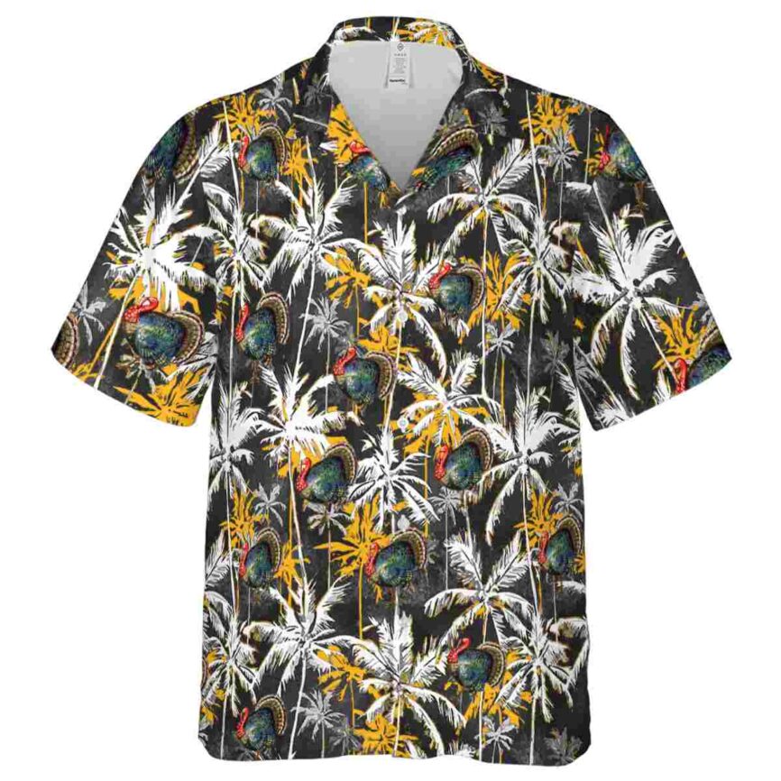 Turkey Palm Themed Hawaiian Shirt Fashion forward