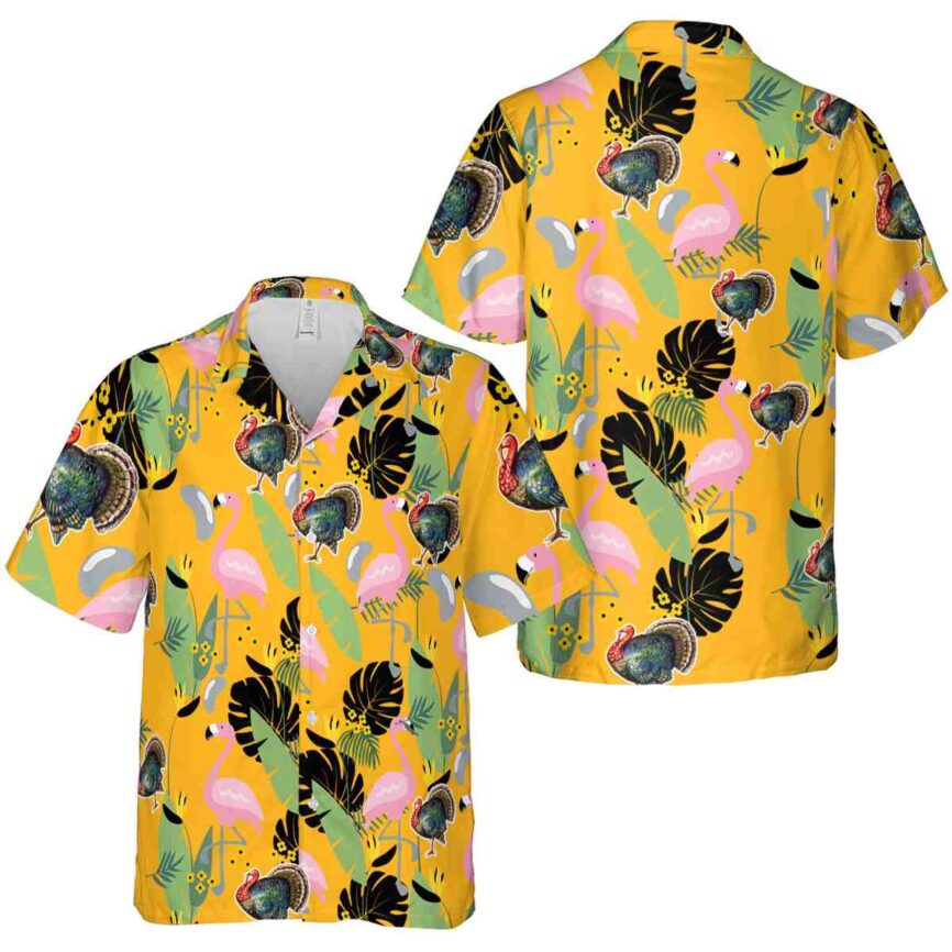 Turkey Pink Flamingo Hawaiian Shirt Premium grade