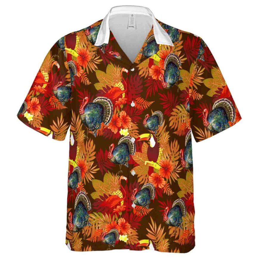Turkey Tropical Bird Hawaiian Shirt Fashion forward