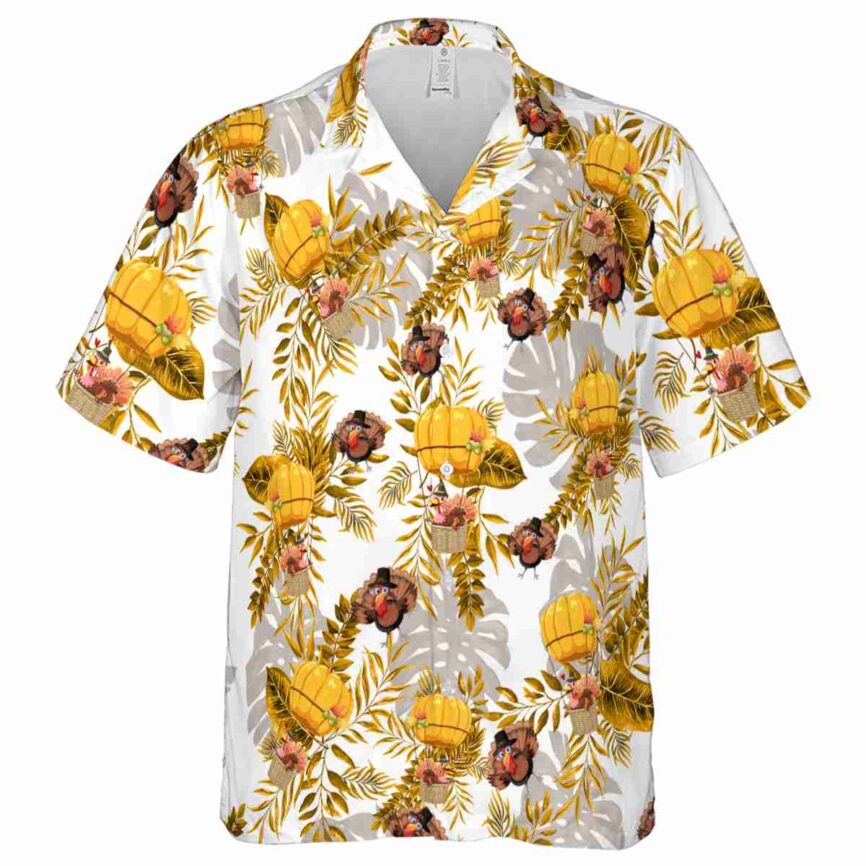 Turkey Tropical Fronds Hawaiian Shirt Fashion forward
