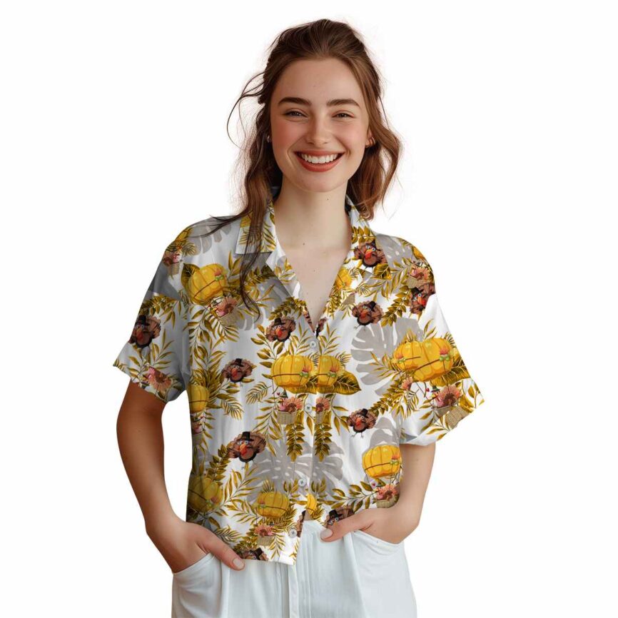 Turkey Tropical Fronds Hawaiian Shirt Top rated