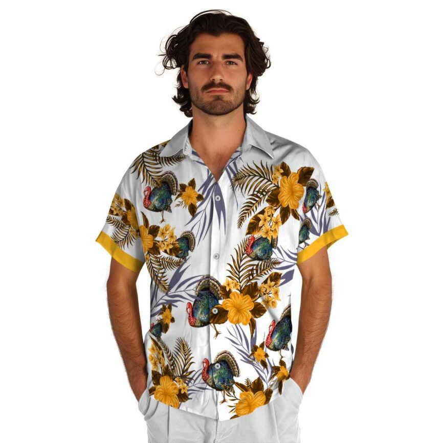 Turkey US Flag Floral Hawaiian Shirt New Arrival