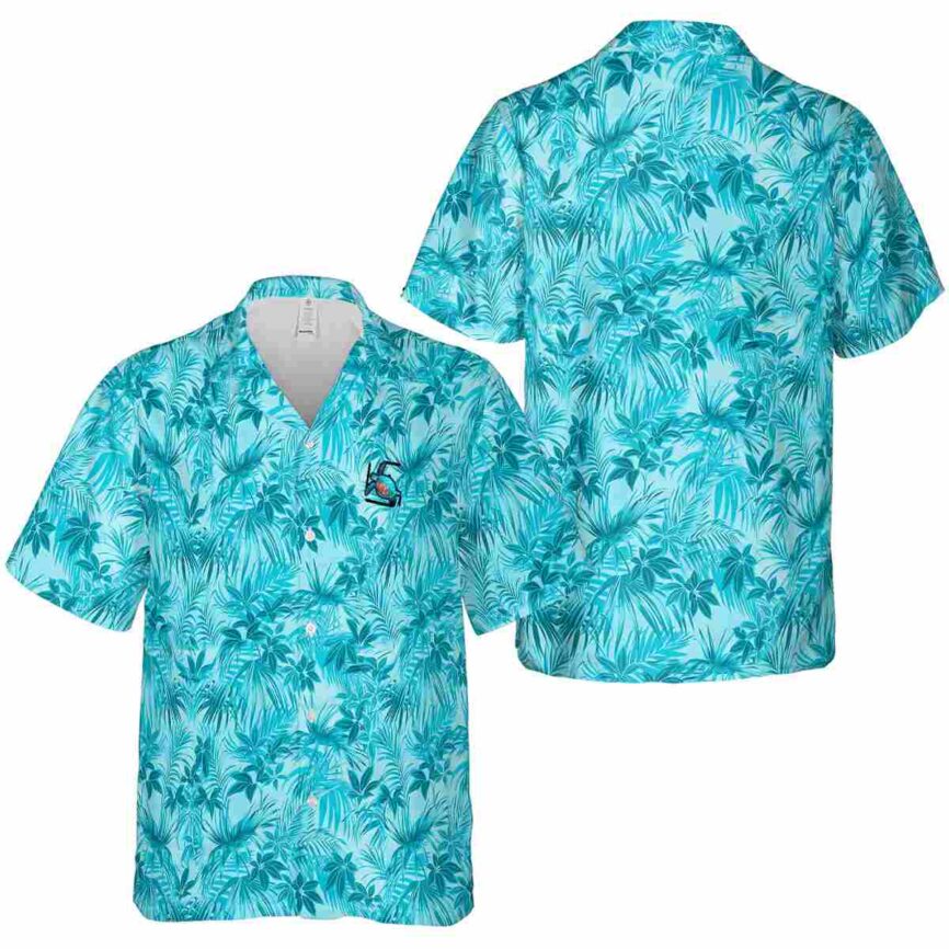 Turtle Foliage Print Hawaiian Shirt Premium grade