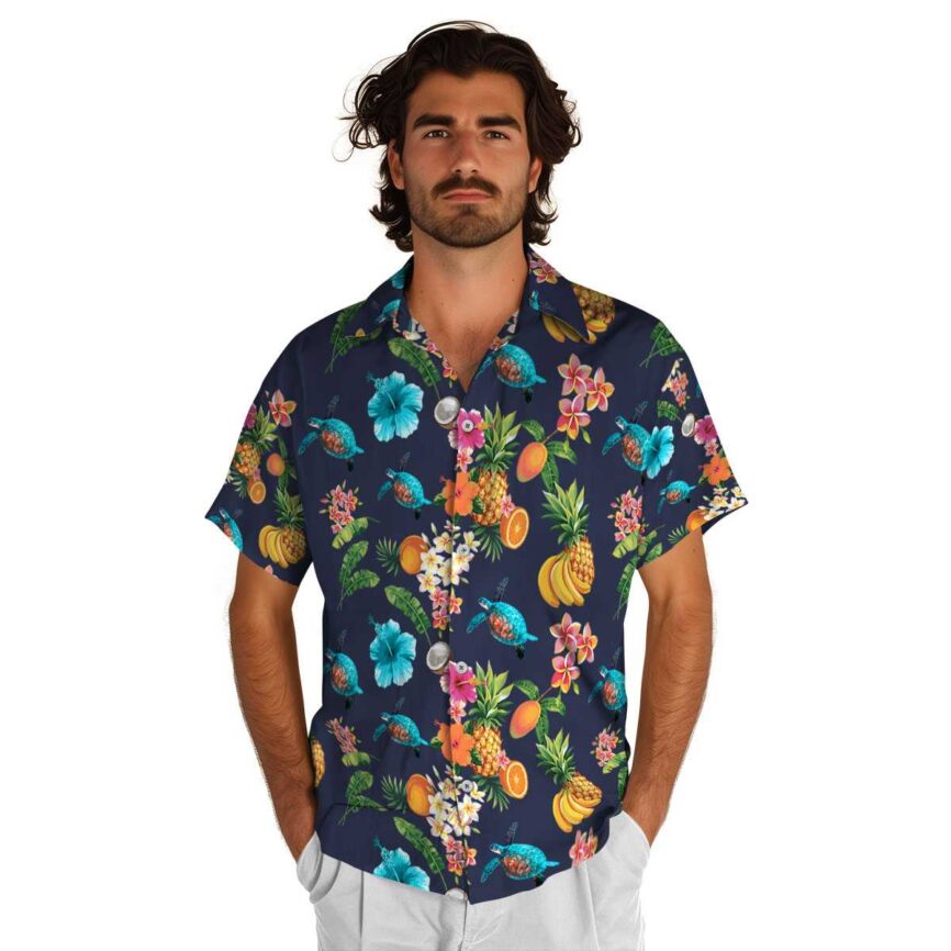 Turtle Fruit Pattern Hawaiian Shirt New Arrival