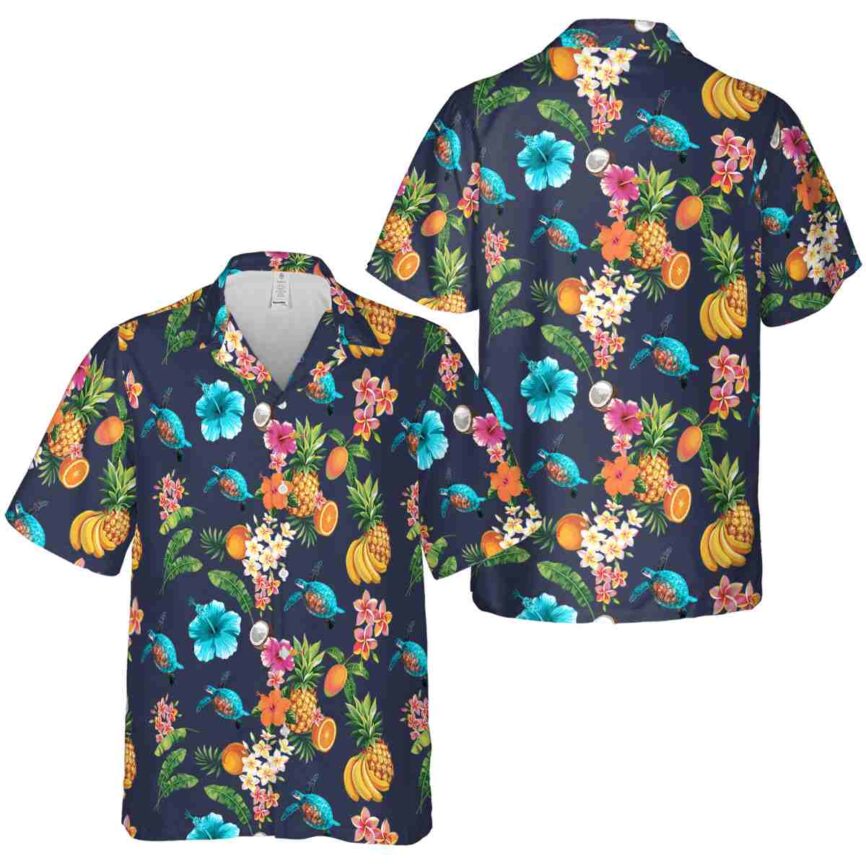 Turtle Fruit Pattern Hawaiian Shirt Premium grade