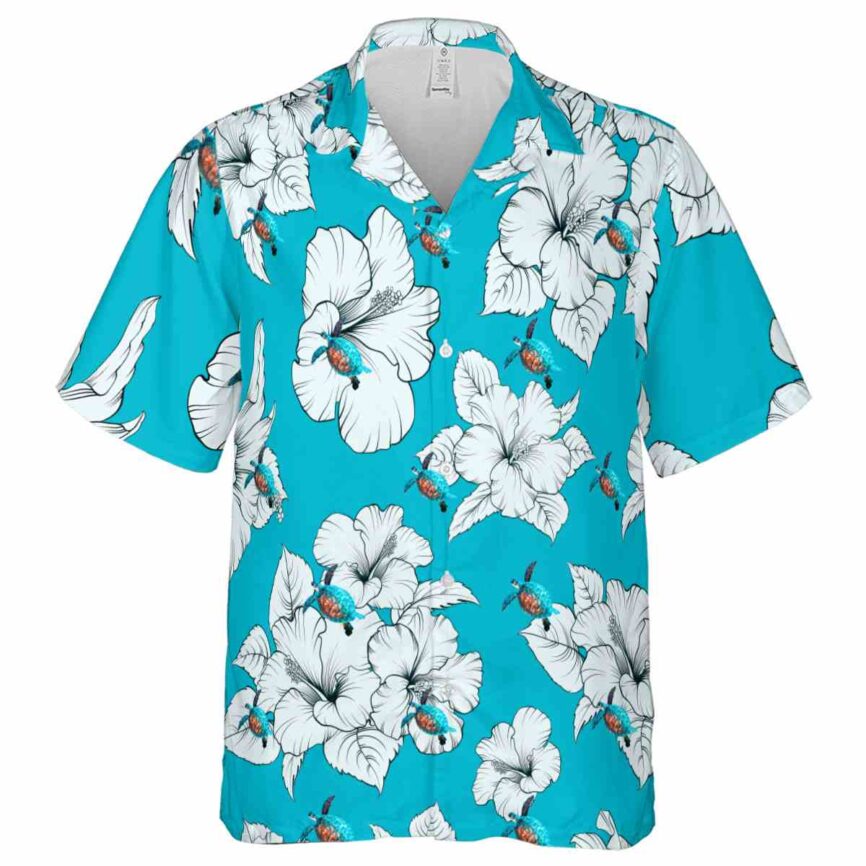 Turtle Hibiscus Flower Hawaiian Shirt Fashion forward