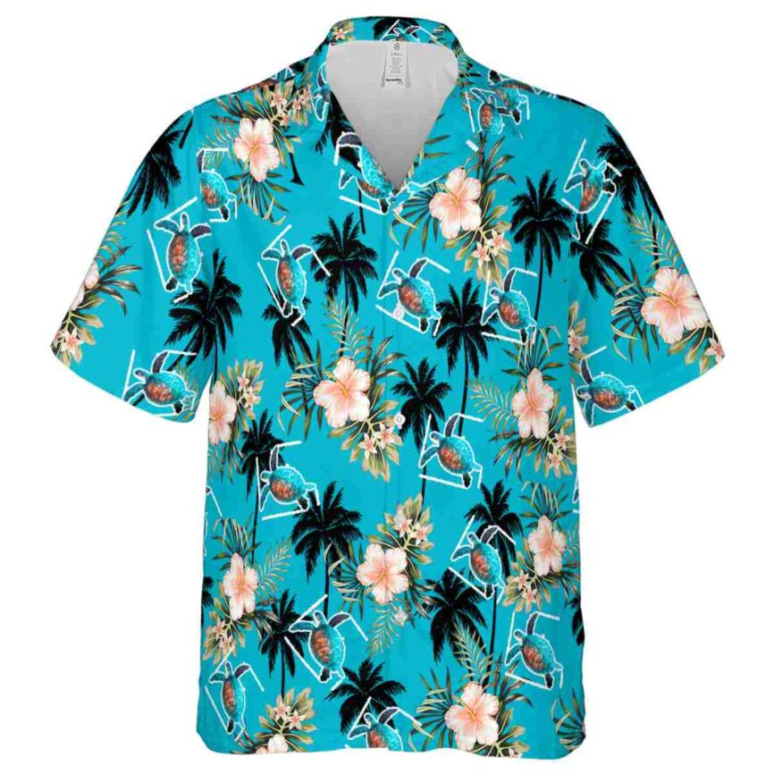 Turtle Hibiscus Palm Hawaiian Shirt Fashion forward