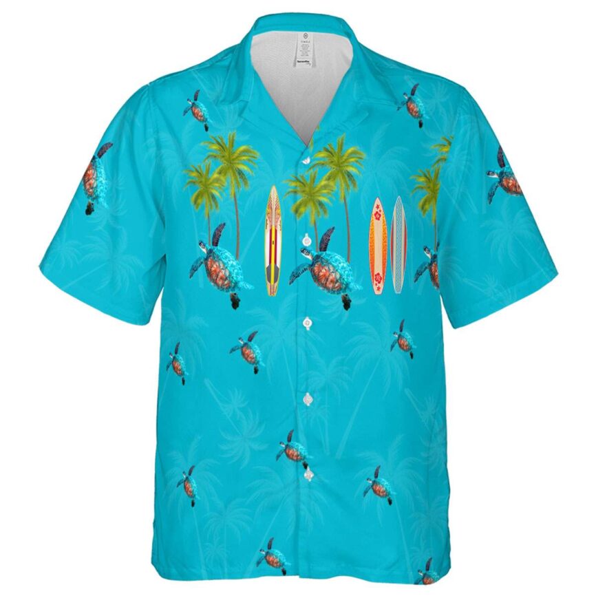 Turtle Island Theme Hawaiian Shirt Fashion forward