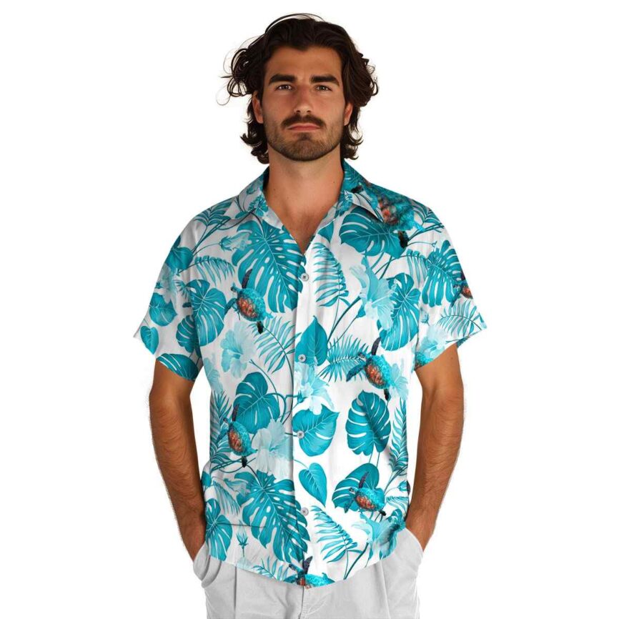 Turtle Leaf Pattern Hawaiian Shirt New Arrival