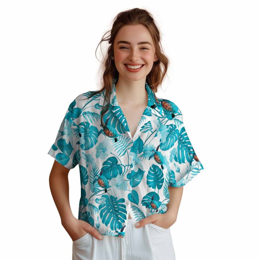 Turtle Leaf Pattern Hawaiian Shirt Top rated