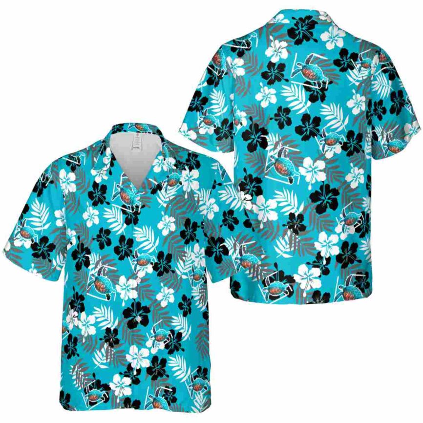 Turtle Leafy Hibiscus Hawaiian Shirt Premium grade