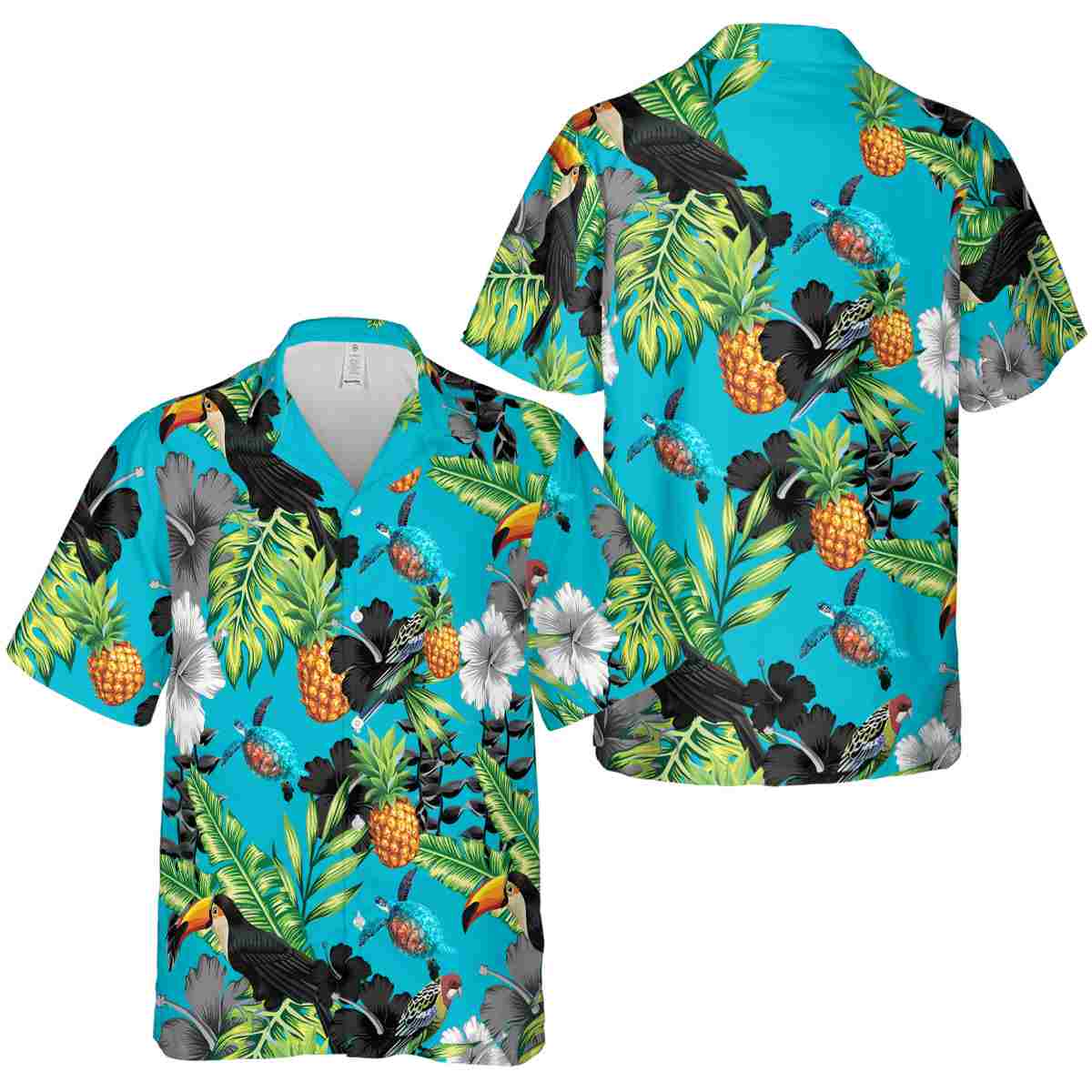 Turtle Leafy Toucan Hawaiian Shirt Premium grade Turtle Leafy Toucan Hawaiian Shirt Premium grade