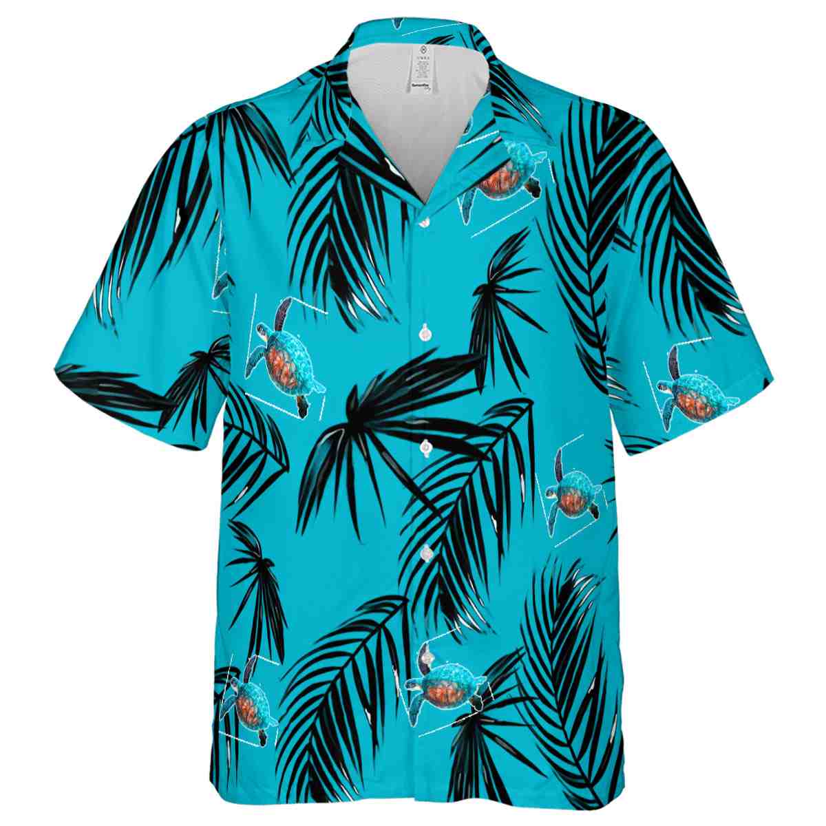 Turtle Monochrome Palm Hawaiian Shirt Fashion forward Turtle Monochrome Palm Hawaiian Shirt Fashion forward