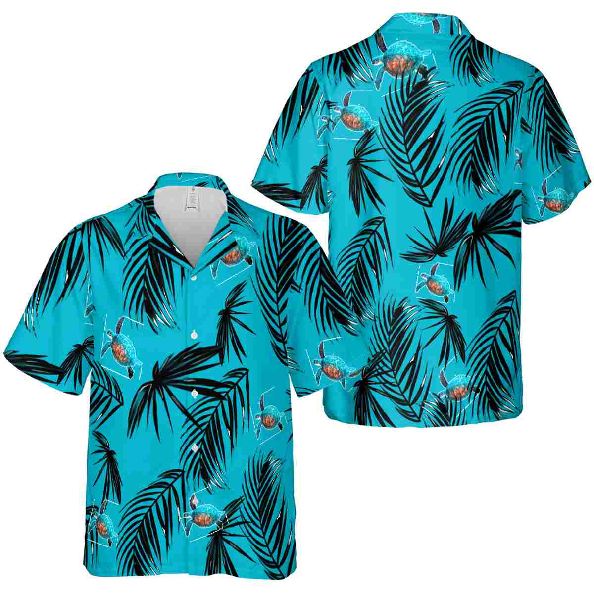 Turtle Monochrome Palm Hawaiian Shirt Premium grade Turtle Monochrome Palm Hawaiian Shirt Premium grade