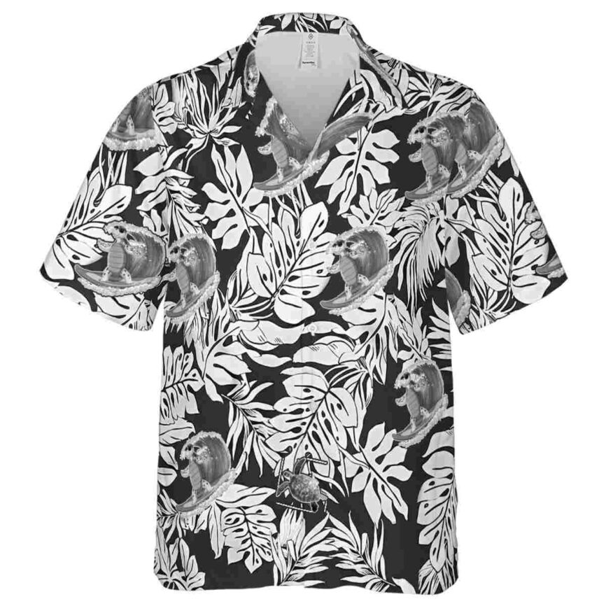 Turtle Monstera Foliage Hawaiian Shirt Fashion forward