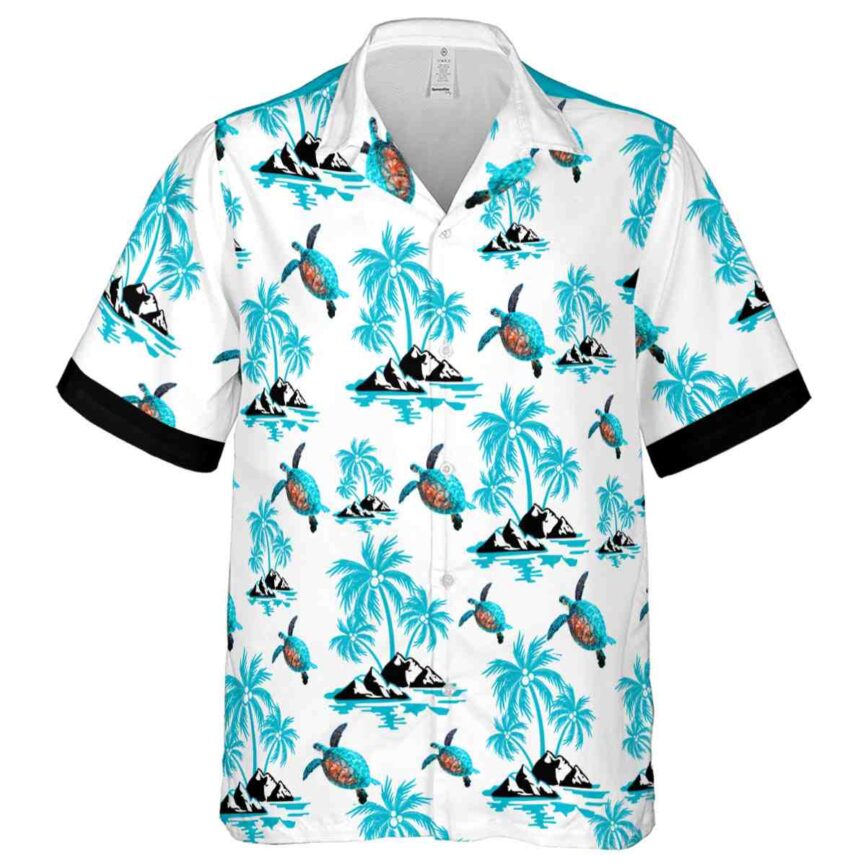 Turtle Palm Island Graphic Hawaiian Shirt Fashion forward