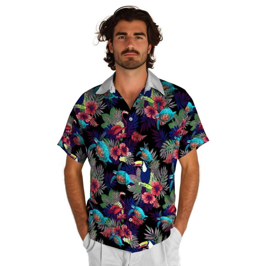 Turtle Tropical Bird Hawaiian Shirt New Arrival