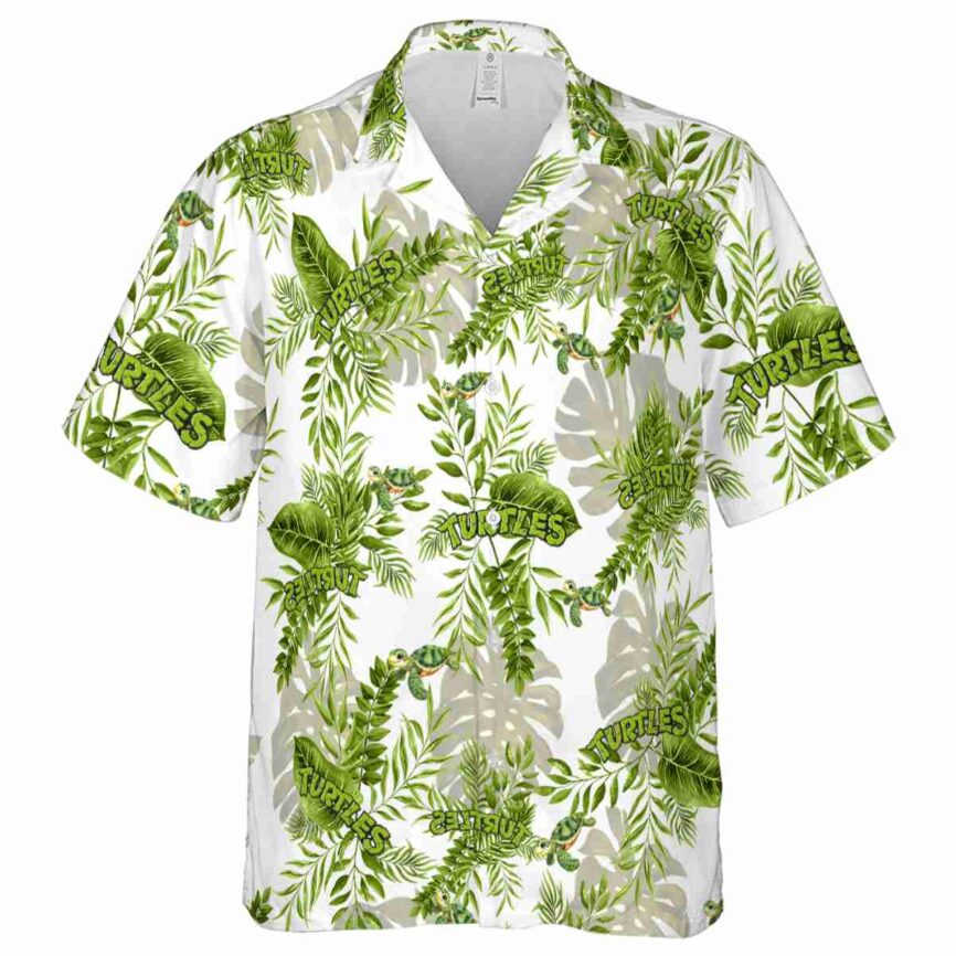 Turtle Tropical Fronds Hawaiian Shirt Fashion forward