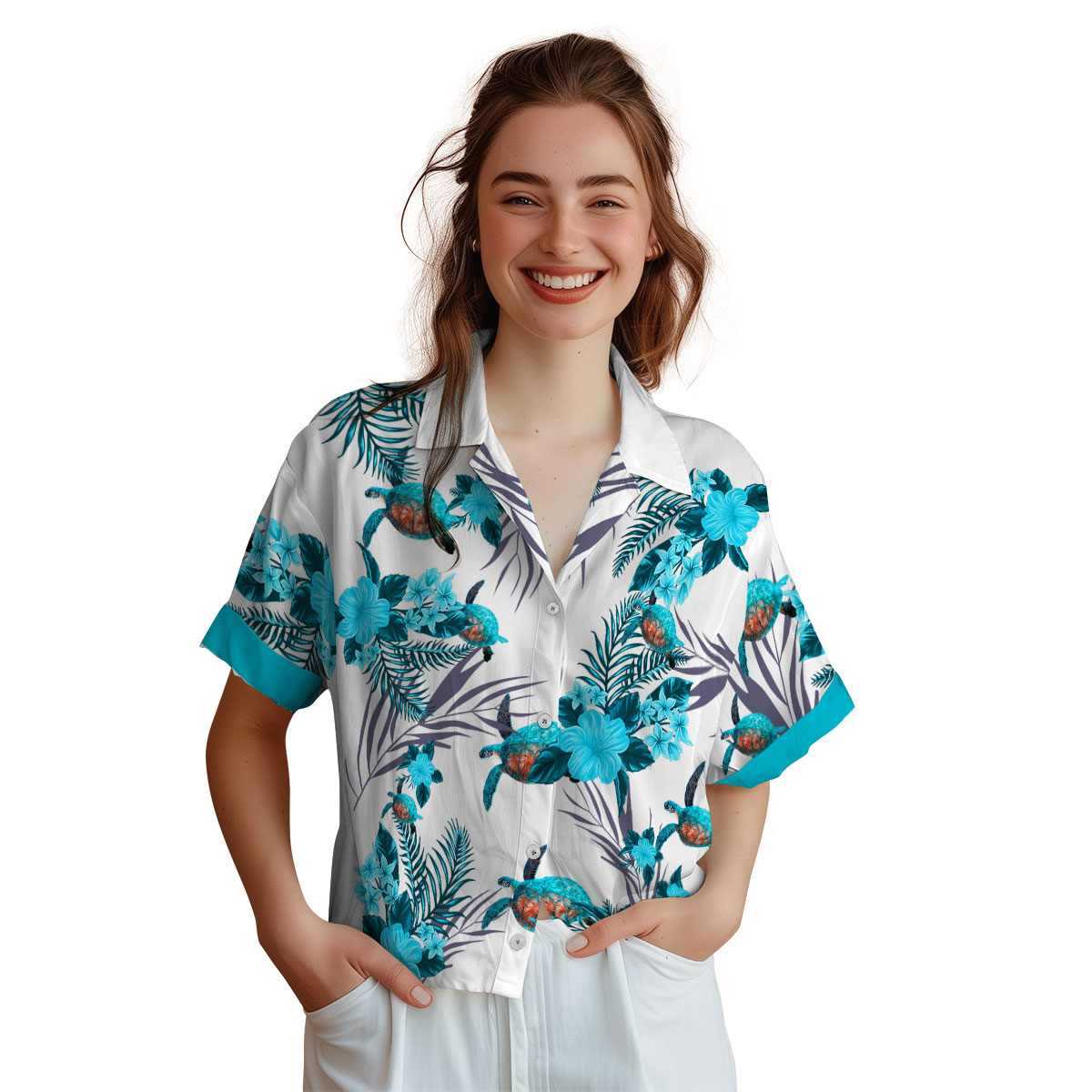 Turtle US Flag Floral Hawaiian Shirt Top rated Turtle US Flag Floral Hawaiian Shirt Top rated