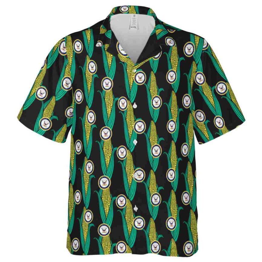 US Navy Corn Element Hawaiian Shirt Fashion forward
