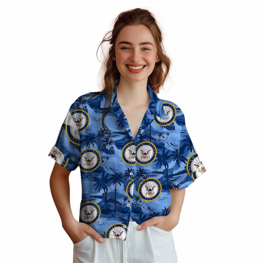 US Navy Island Beach Hawaiian Shirt Top rated