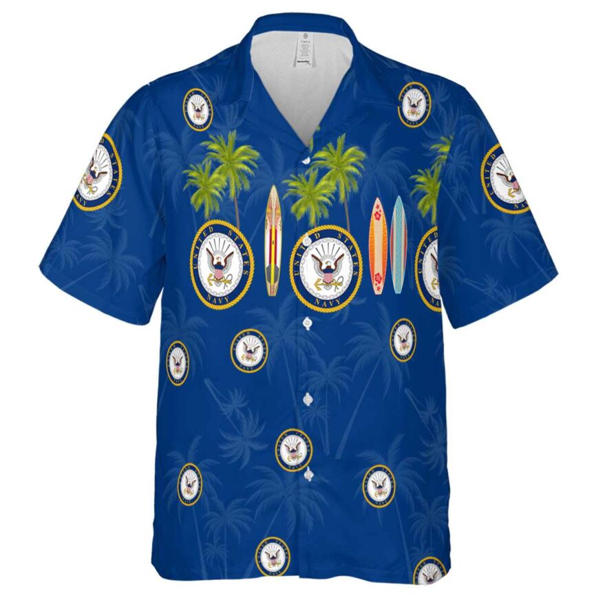 US Navy Island Theme Hawaiian Shirt Fashion forward