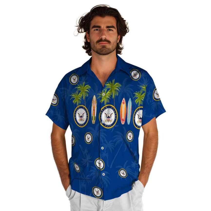 US Navy Island Theme Hawaiian Shirt New Arrival