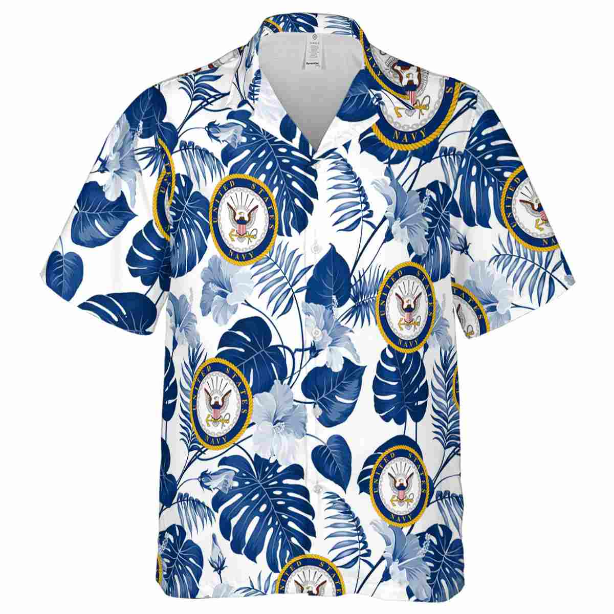 US Navy Leaf Pattern Hawaiian Shirt Fashion forward US Navy Leaf Pattern Hawaiian Shirt Fashion forward