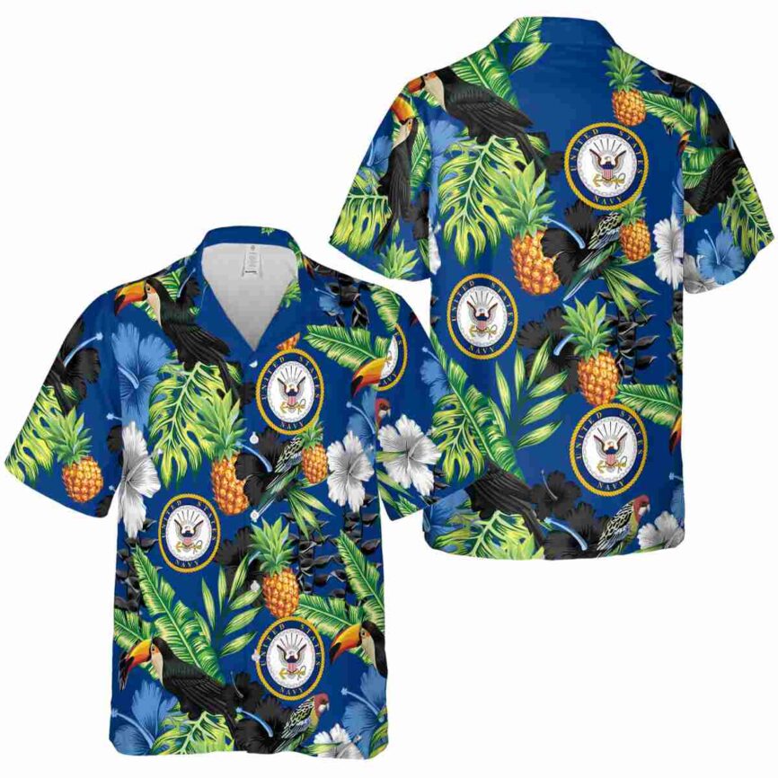 US Navy Leafy Toucan Hawaiian Shirt Premium grade