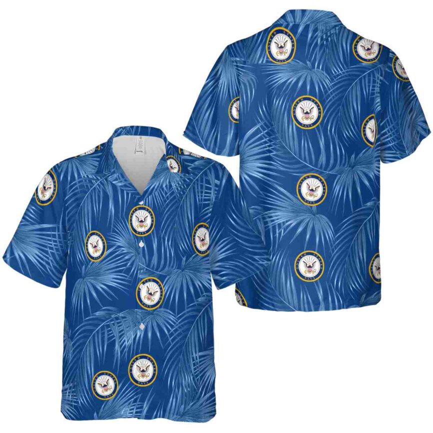 US Navy Palm Frond Hawaiian Shirt Premium grade