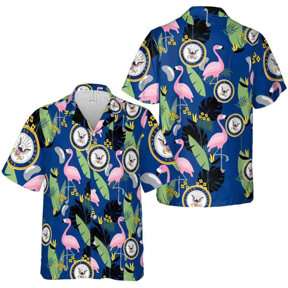 US Navy Pink Flamingo Hawaiian Shirt Premium grade US Navy Pink Flamingo Hawaiian Shirt Premium grade