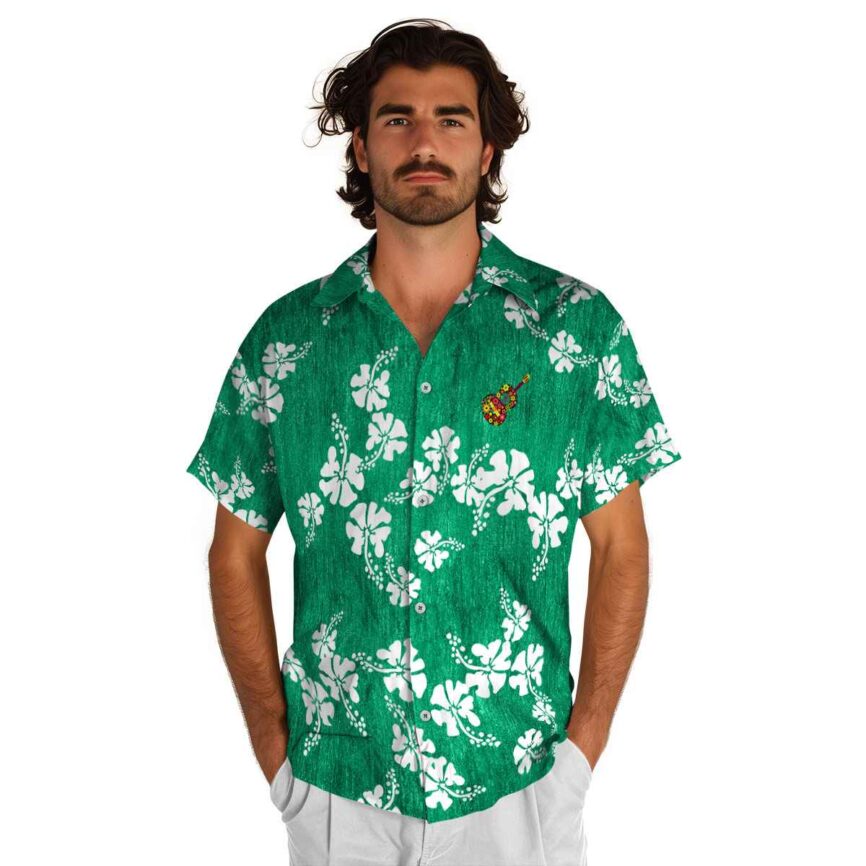 Ukulele Hibiscus Blossom Hawaiian Shirt New Arrival