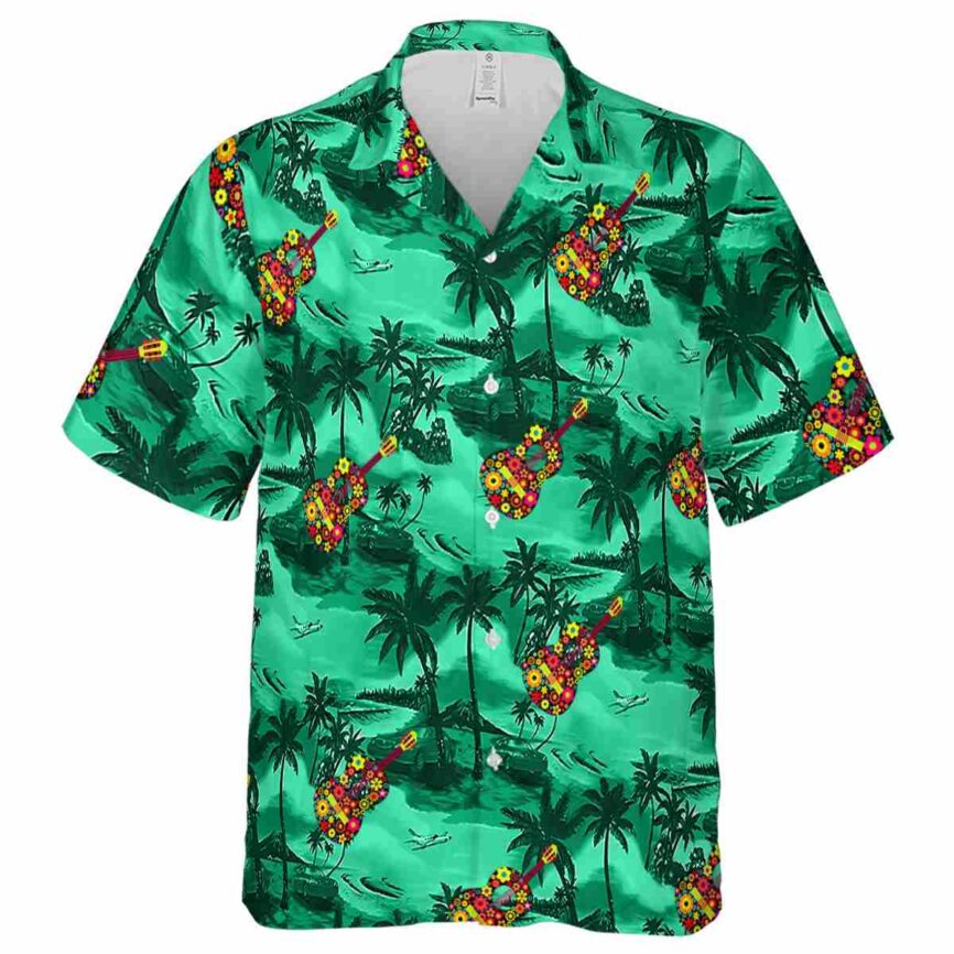Ukulele Island Beach Hawaiian Shirt Fashion forward
