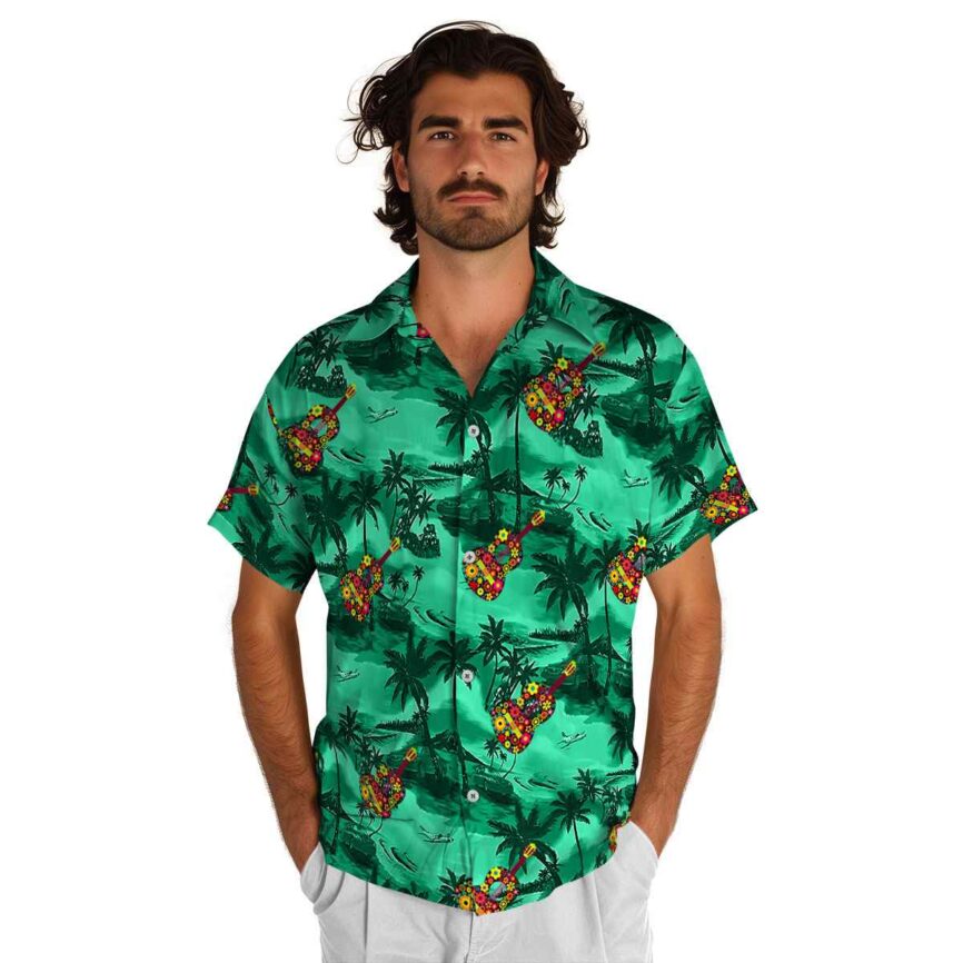 Ukulele Island Beach Hawaiian Shirt New Arrival