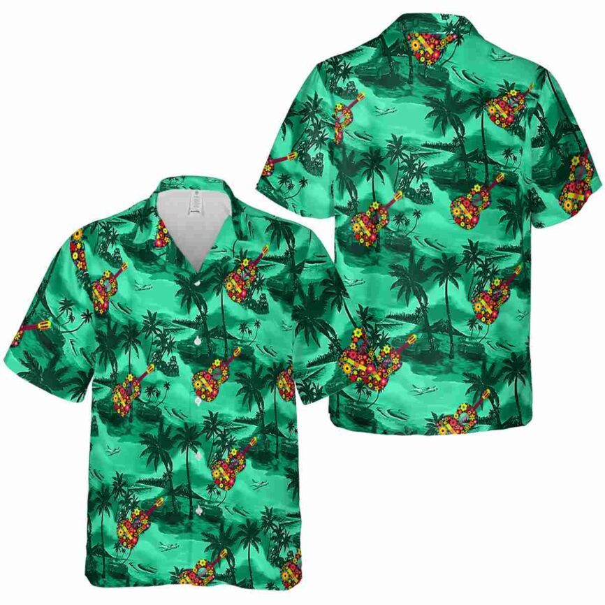 Ukulele Island Beach Hawaiian Shirt Premium grade