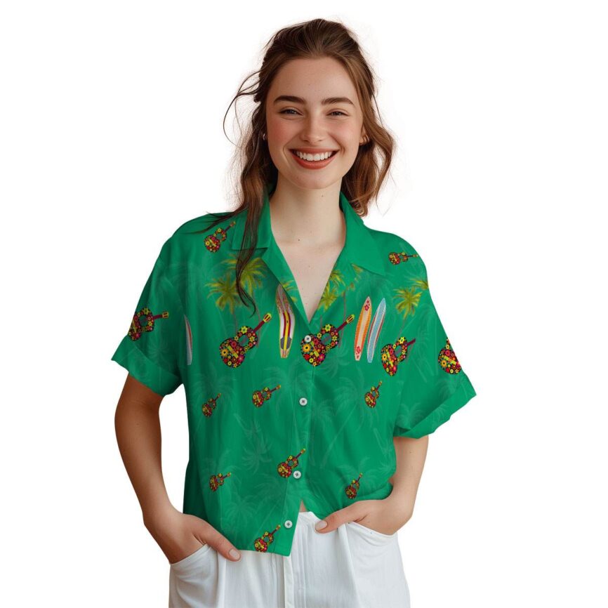 Ukulele Island Theme Hawaiian Shirt Top rated