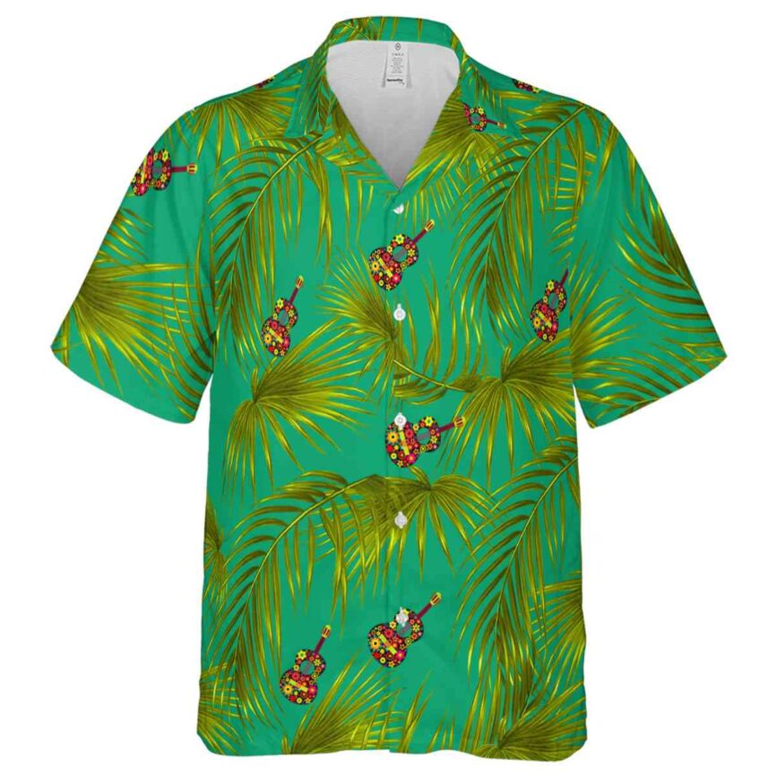 Ukulele Palm Frond Hawaiian Shirt Fashion forward
