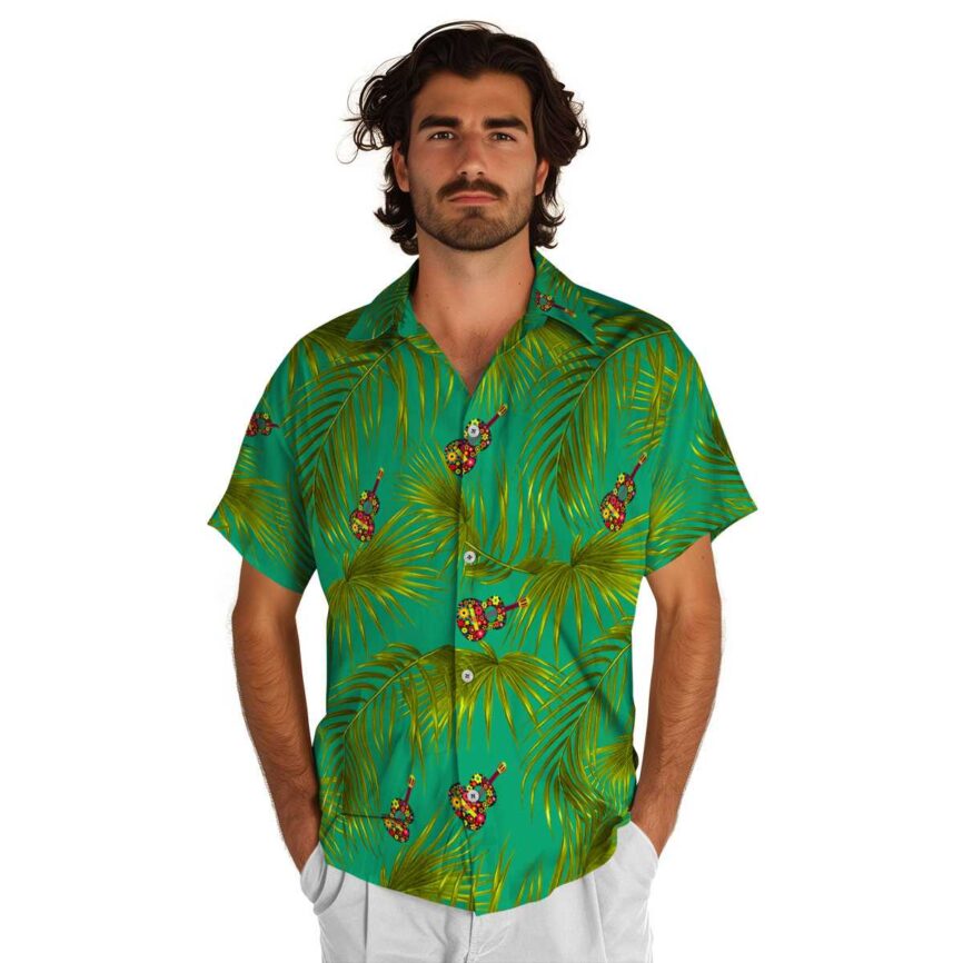 Ukulele Palm Frond Hawaiian Shirt New Arrival