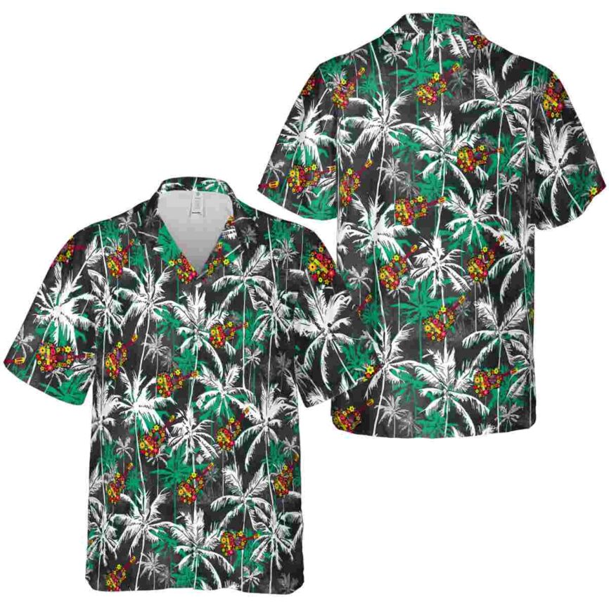 Ukulele Palm Themed Hawaiian Shirt Premium grade