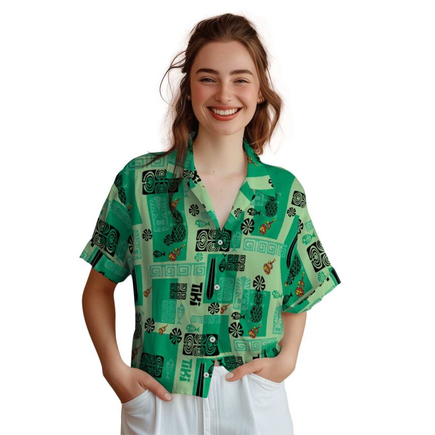 Ukulele Tiki Motifs Hawaiian Shirt Top rated