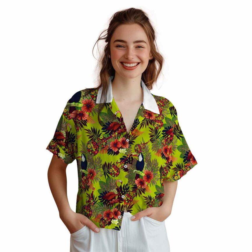Ukulele Tropical Bird Hawaiian Shirt Top rated