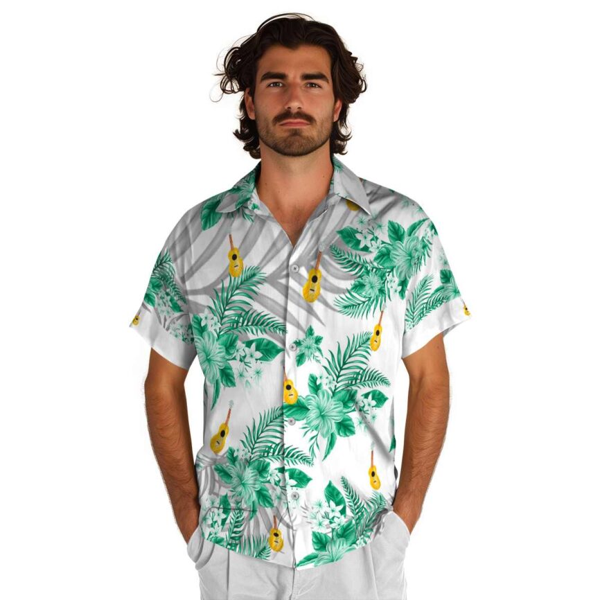 Ukulele Tropical Blossom Hawaiian Shirt New Arrival