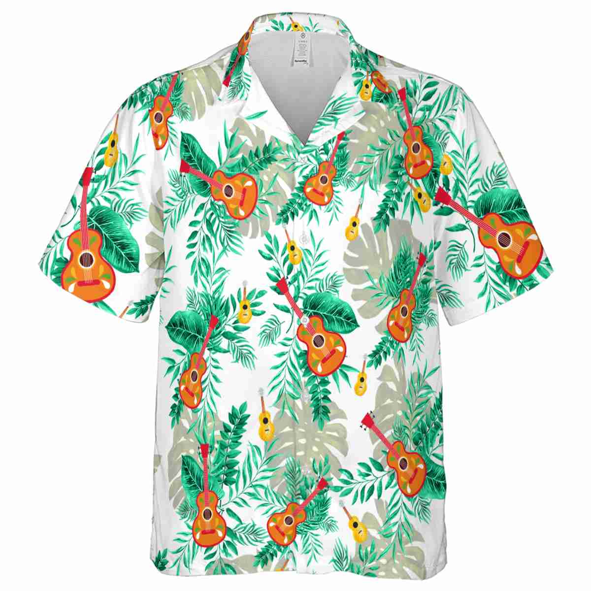 Ukulele Tropical Fronds Hawaiian Shirt Fashion forward Ukulele Tropical Fronds Hawaiian Shirt Fashion forward