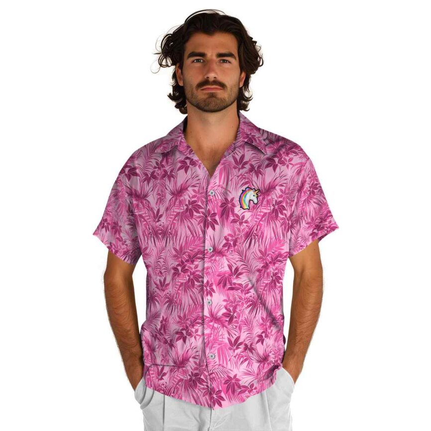 Unicorn Foliage Print Hawaiian Shirt New Arrival