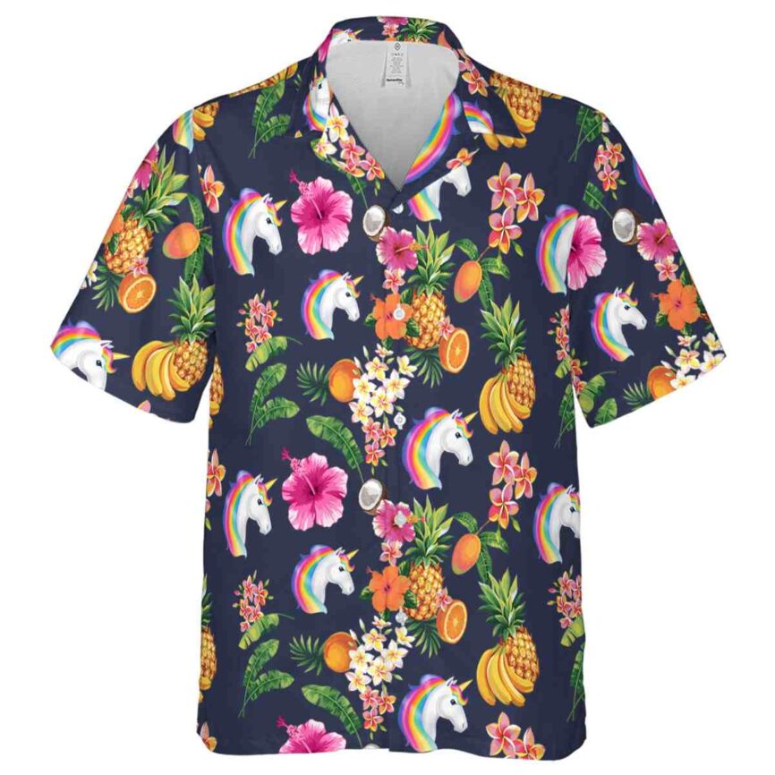 Unicorn Fruit Pattern Hawaiian Shirt Fashion forward