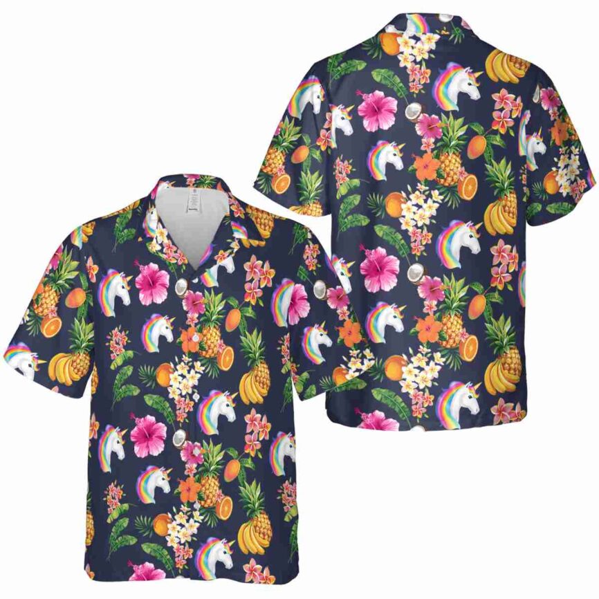 Unicorn Fruit Pattern Hawaiian Shirt Premium grade