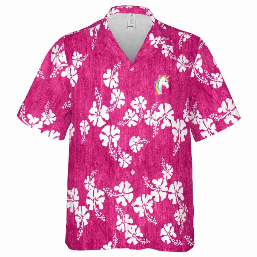 Unicorn Hibiscus Blossom Hawaiian Shirt Fashion forward