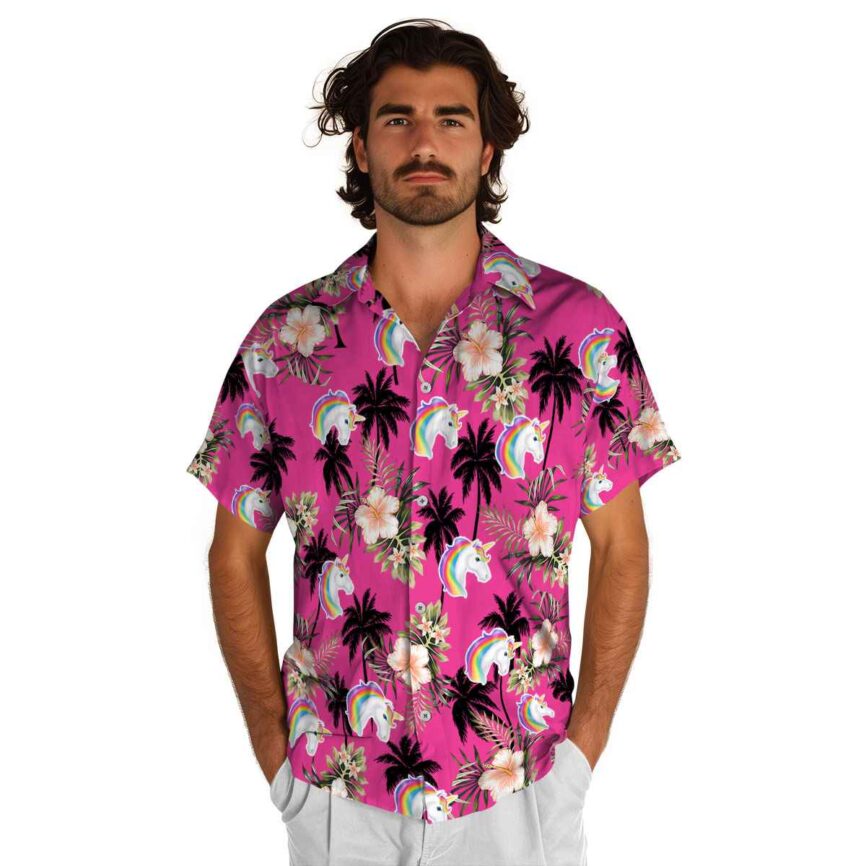 Unicorn Hibiscus Palm Hawaiian Shirt New Arrival